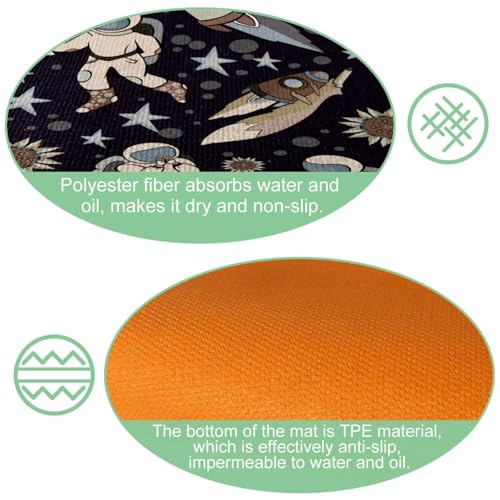 Alfombrillas de cocina absorbentes VAPOKF lavables y seguras contra resbalones en el hogar 5