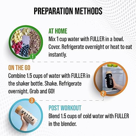 Miniatura 8 de Deliciosa avena de plátano de chocolate con alto contenido de proteínas  FULLER diseñado por nutricionistas para más tiempo con bajo contenido de