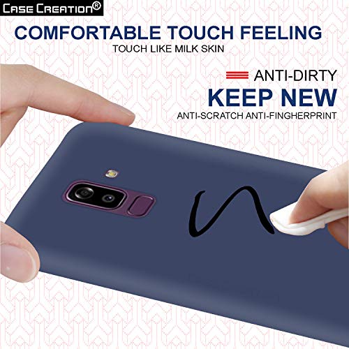 Image of Case Creation Luxurious OG Series for Samsung Galaxy On8 Case Cover,Anti-Dirty Slim Case Frosted Matte Cute Candy TPU Raised Bezel (Splash of Color) Back Cover for Samsung On8 -Navy Blue