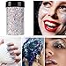 ANGXILIN Holographic Chunky Glitter, 190g/6.7oz Chunky and Fine Mixed Craft Glitter, Bulk Laser Sequin Glitter for Face Body Nail Art,Epoxy Resin Tumbler Jewelry Making Glitter (Laser Black)