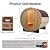 amocane Outdoor Barrel Steam Sauna, 2-4 Person Hemlock Wooden Sauna Room for Home, 4.5KW Toule Electric Heater with Sauna Stone, Sauna Accessories Kit and Asphalt Shingle Roof