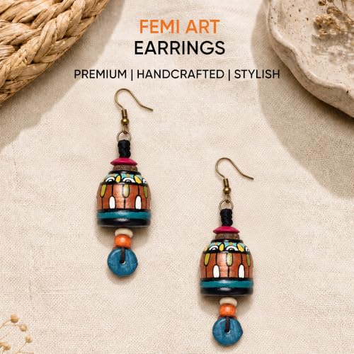 Image of Handcrafted Bohemian & Ethnic Earrings Collection for Women - Artistic, Nature-Inspired Statement Designs in Studs, Drops & Chandeliers