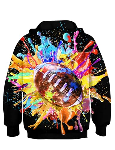 Image of TUONROAD Boys Hoodies 3D Graphic Sweatshirt Lightweight Pullover 6-16T cool