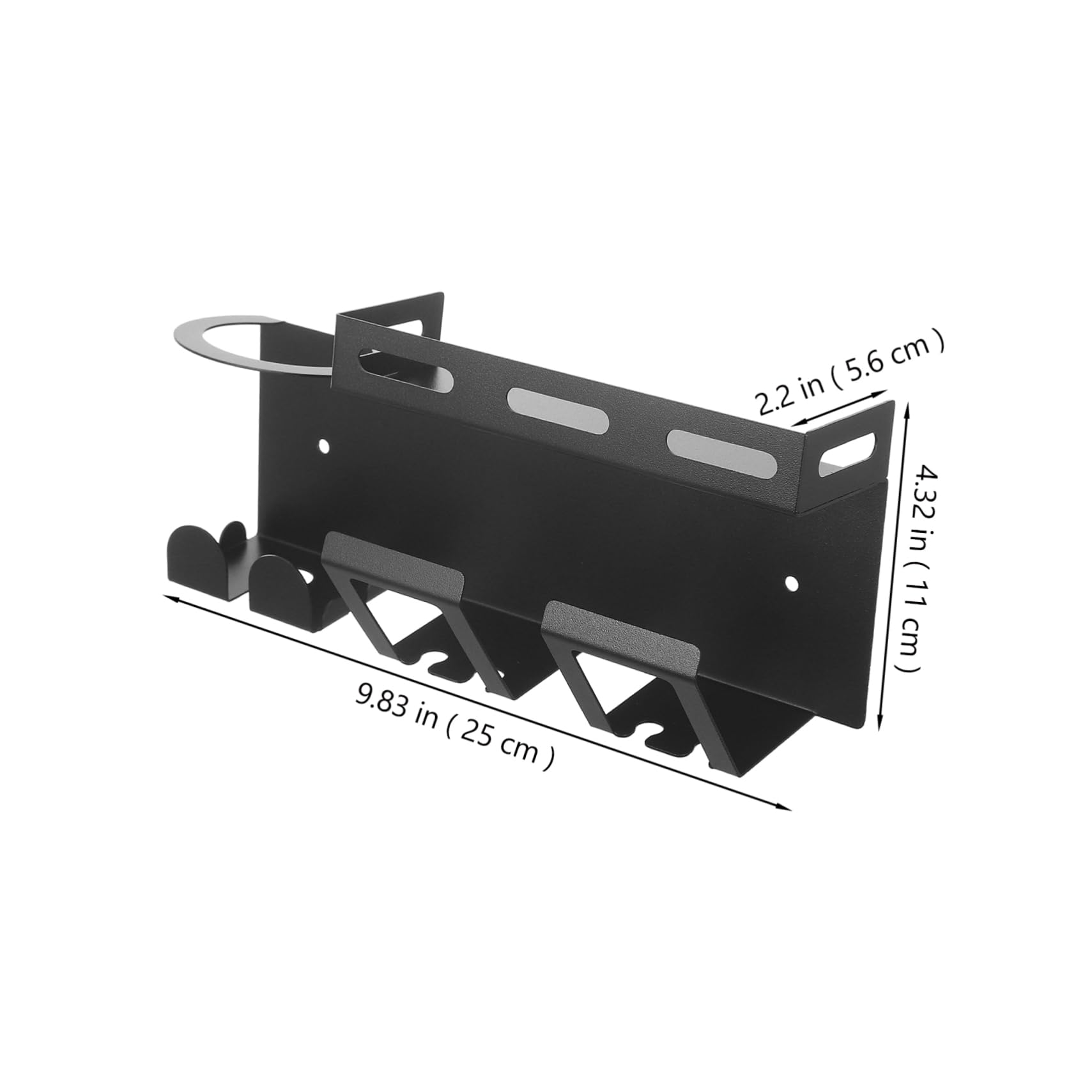 Estante de almacenamiento de inodoro de acero inoxidable, soporte para cepillo de dientes eléctrico y pasta de dientes, colgador de secador de pelo, elegante soporte negro para cepillos de dientes