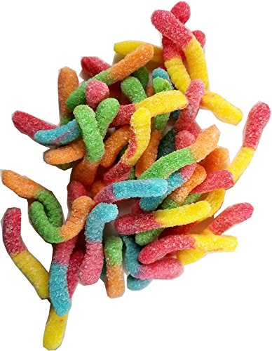 Sunrise Neon Gummy Sour Worms 1 Libra (16 OZ)