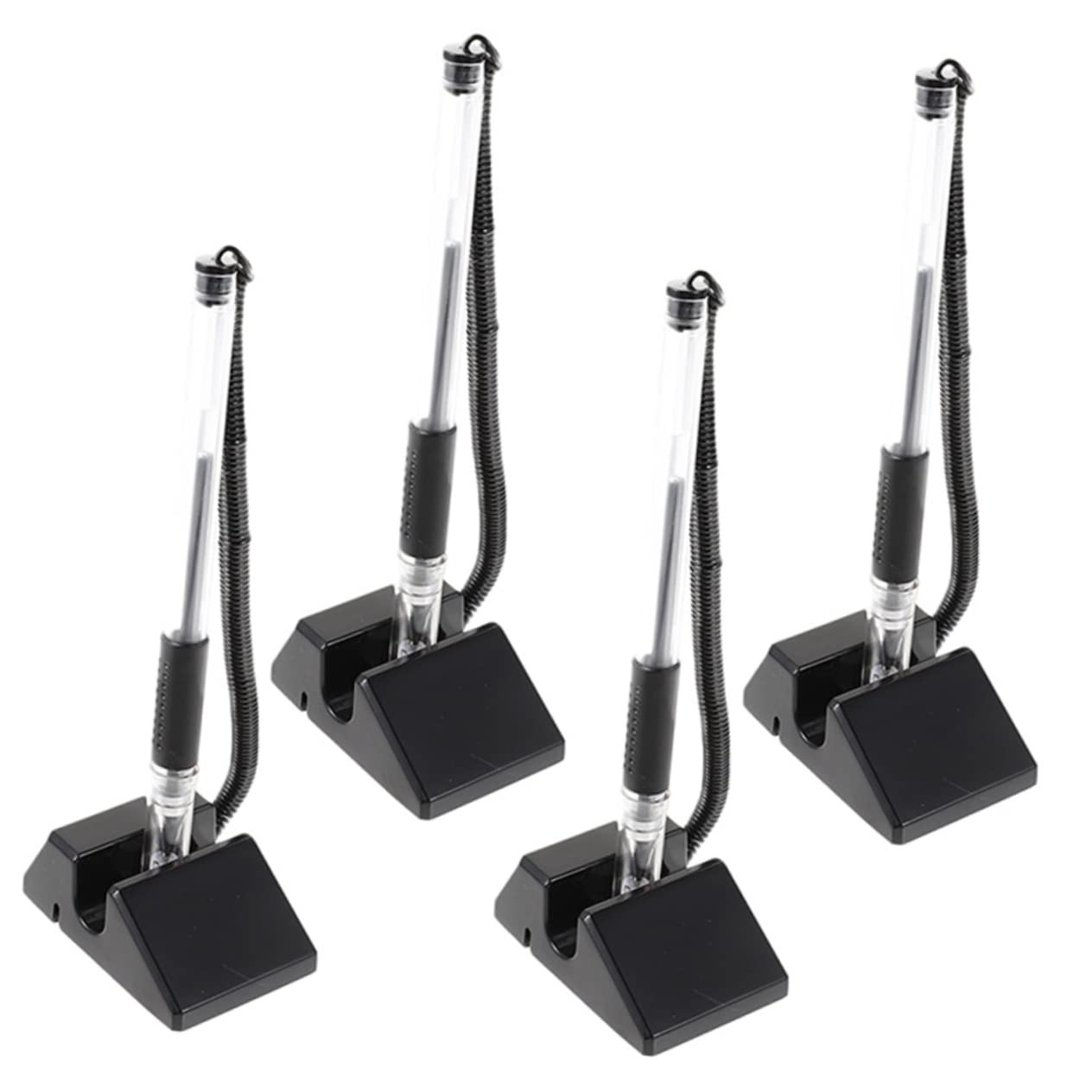 Homoyoyo 5 Set Penne Banco Con Gel Nero Per Ufficio Scrivania Reception Impugnatura Confortevole E Scrittura Per Pubblici Come Banche E Ospedali 4 Pezzi*5