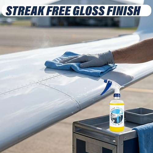 Plane Perfect Wing Wipe Spray Detallador 128 Oz miniatura 4