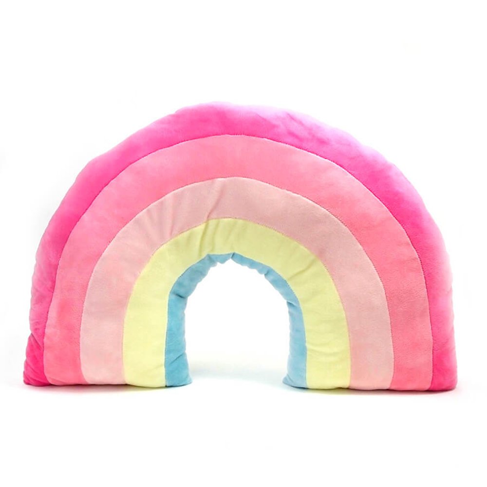 rainbow plush pillow