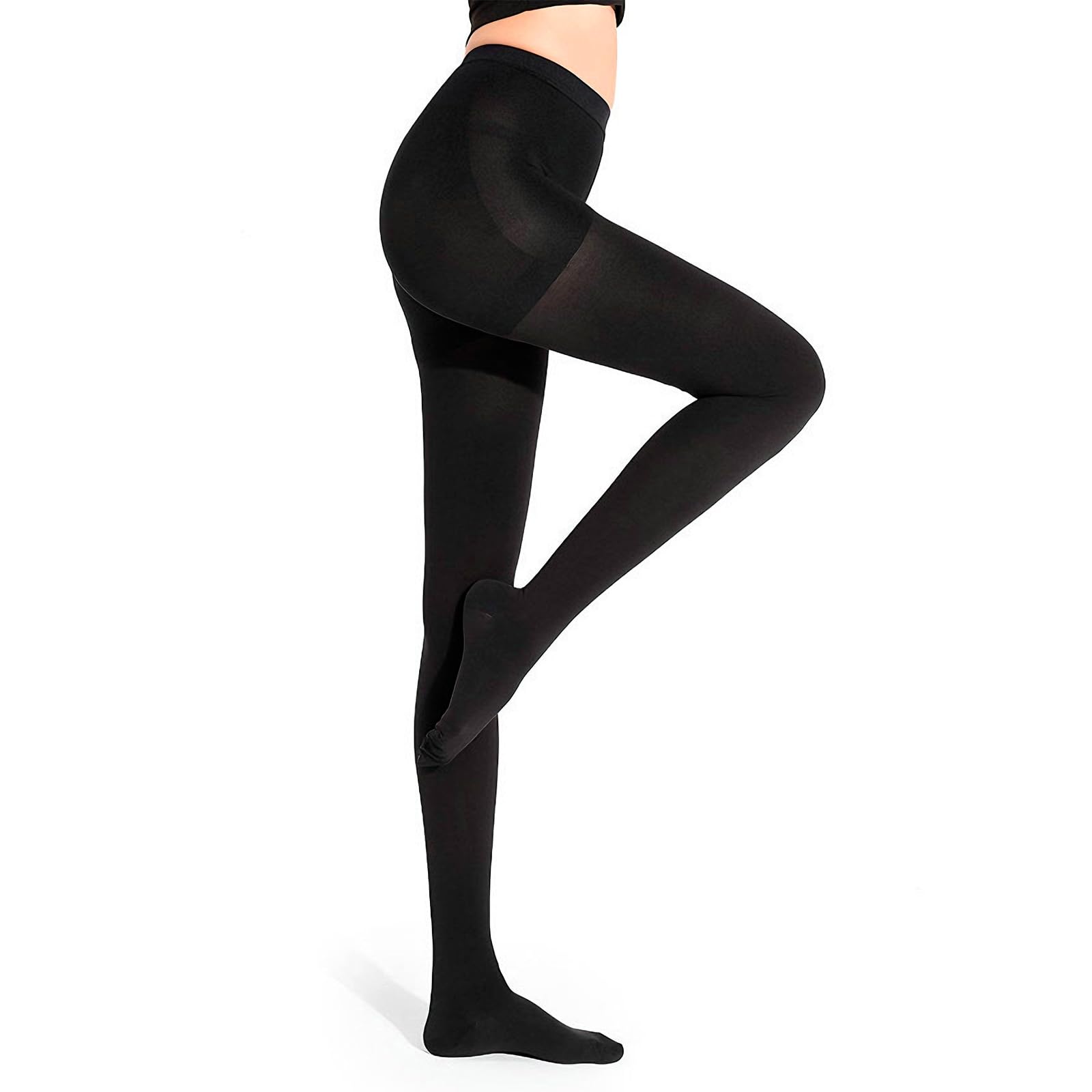 Collants de compression médicale pour homme et femme - Long 20-30 mmHg - Soutien gradué - Chaussettes de compression pour varices, œdèmes