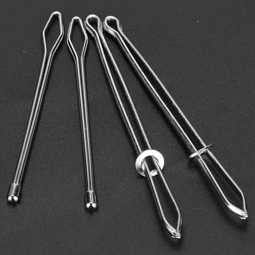 Drawstring Threader Tool Set, Hoodie String Threader Drawstring Threader, Threader Metal Easy Pull Drawstring Threader with Tweezer for for Elastics Sewing Accessories