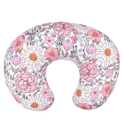 Image of KLWJFK Nursing Pillow and Positioner, Breastfeeding, Bottle Feeding, Baby Sitting Support with Removable Ultra Soft Minky Cover, Tummy Time Support for Baby Boys and Girls