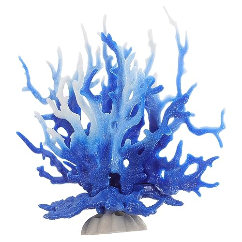 ERINGOGO Aquarium Coral Figurine Vivid Simulated Coral Ornament for Home and Office Decor Present for Housewarming and Aquatic Displays