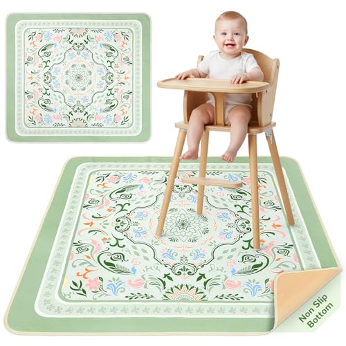 Unicorn Castle Splat Mat (Green Floral)