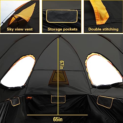 image for HREFEU Pickup Truck Tent, Portable Truck Bed Tent for Camping, Waterpr