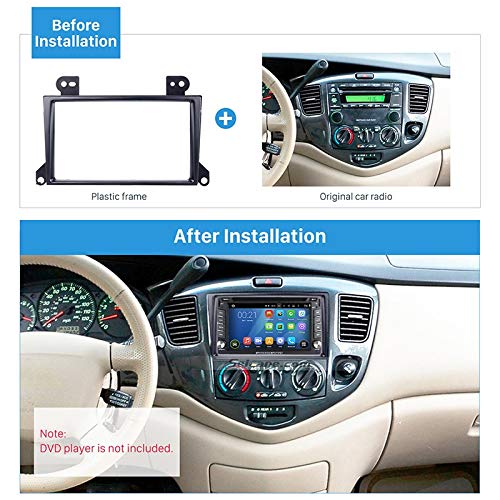 Radio Kit 2 Din Car Radio Fascia for 2002-2007 Fit for Mazda MPV