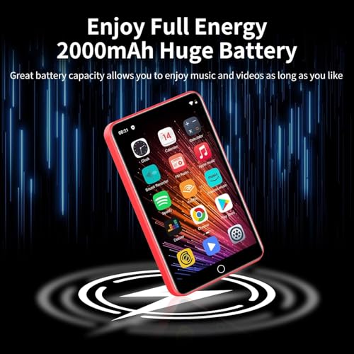 Image of MP3 Player with Bluetooth and WiFi, ZAQE 80GB Storage & Android OS, 4 inch Touch Screen, FM Radio, Kids MP3 & MP4 Player with Spotify Google Play Store, Portable Media Player