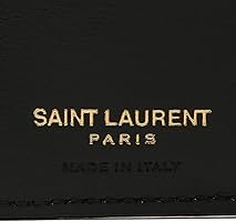 SAINT LAURENT ブラックレザー二つ折り財布 ロゴ カサンドラ サンローラン SAINT LAURENT SAINT LAURENT 二つ折り財布 575726