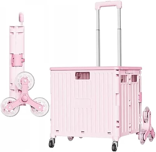 Carro plegable con ruedas ASN 8 ruedas plegable carrito utilitario plegable portátil carrito de compras, caja plegable para subir escaleras