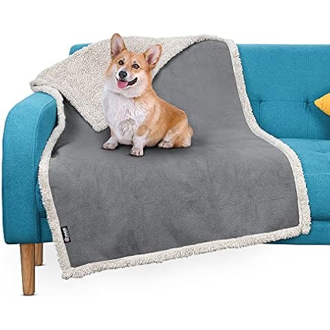 Hundedecke Wasserdicht, Waschbar Hundebett Plüsch und rutschfeste Cover