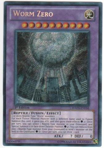 Amazon.com: Yu-Gi-Oh! - Worm Zero (HA03-EN056) - Hidden Arsenal 3-1st  Edition