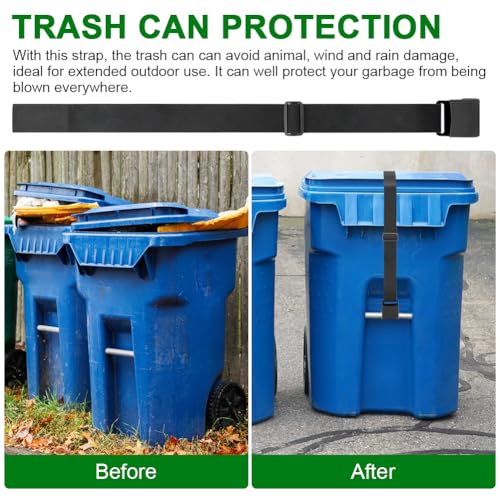 Lvoertuig 22368565 1Pcs Trash Can Lid Locks,Universal Trash Can Lock Belt, Garbage Can Locks For Animals, Outdoor Bear Proof Trash Can Strap thumb #7