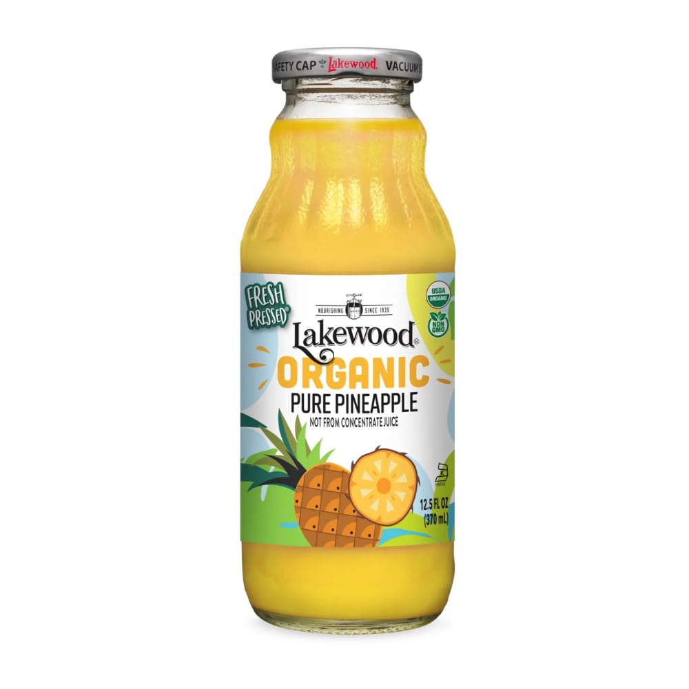Lakewood Organic Fresh Pressed Pure Pineapple (1 X 12.5 FL OZ)