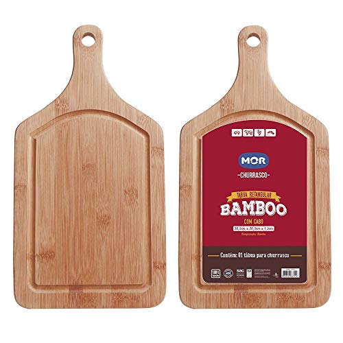 Mor - Tábua Bamboo Com Cabo 38.5 X 20.5 Cm