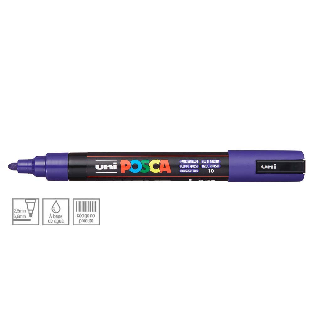 POSCA Paint Marker, PC-5M, Medium, Prussian Blue