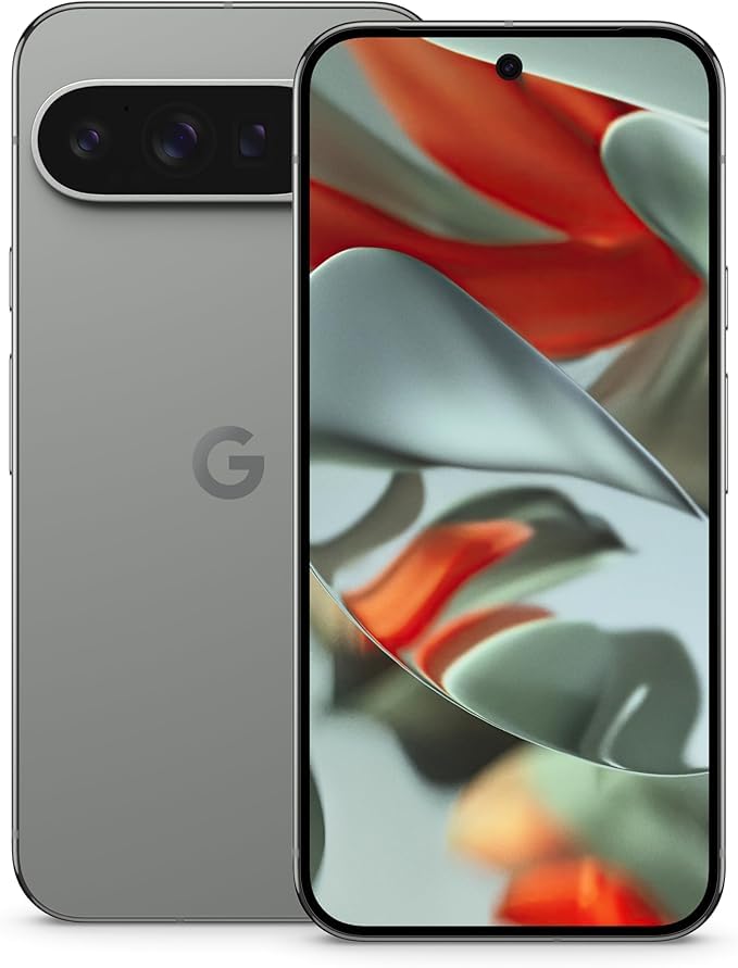 Image of Google Pixel 9 Pro XL - Unlocked Android Smartphone with Gemini, Triple Rear Camera System, 24-Hour Battery, and 6.8 inch Super Actua Display - Hazel - 128 GB (Renewed Premium)