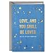Hallmark Signature Love Card, Love and Be Loved (Romantic Anniversary Card, Birthday Card, Mother's Day Card, Father's Day Card)
