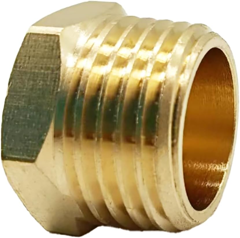 1Pc Brass Outer Hex Thread Socket Pipe Plug Fitting 3/4 NPT Male