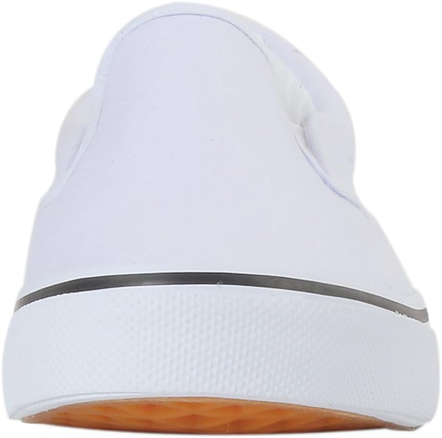 Men's Slip on Canvas Loafer Fashion Sneaker Shoes White US 9.5