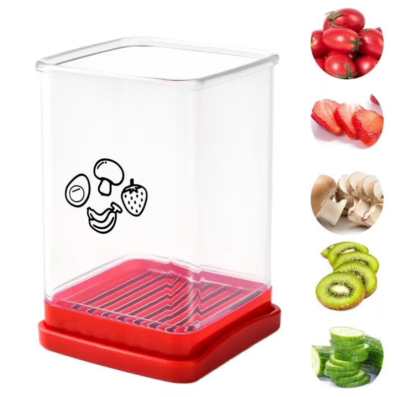 YAOZUP Coupe-Fruits: Trancheuse à Fruits, Légumes et Oeufs en Inox 304 - Rapide, Facile et Pratique