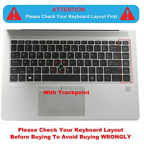 Protector de Teclado para 14" HP Elitebook 745 840 G5 G6 Negro miniatura 2