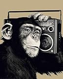 The Chimp-Boombox Mini Poster 16 x 20in