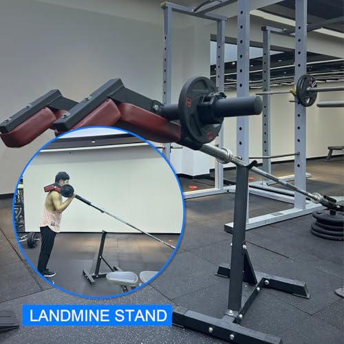 Image of Viking Press Landmine Handle for 2-Inch Barbell, Hack Squat T-Bar Row Attachment Strength Training Accessories, Shoulder Press Landmine Attachment Equipment