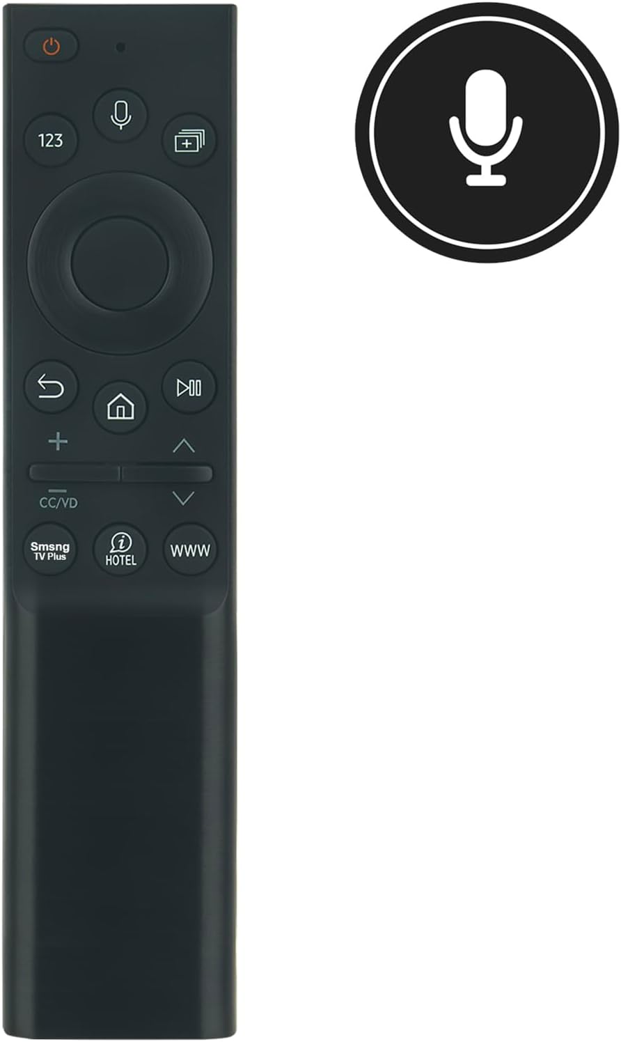 BN59-01363E Replace Voice Remote Control Compatible with Samsung Hospitality TV HG55Q60A HG43Q60A HG65Q60A HG50Q60A HG75Q60A HG65Q60AANFXZA HG50Q60AANFXZA HG75Q60AANFXZA HG43Q60AANF HG55Q60AANFXZA