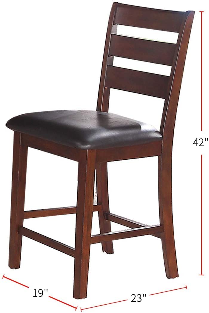カウンターチェアcounter chair antique chair Amazon.com: Set of 2 Antique Walnut Counter Height Chairs for Cozy