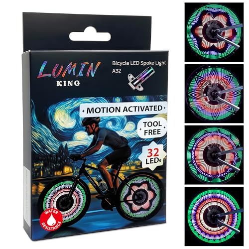 LuminKing 32 LED Spoke Lights - 30 Color Flashing Patterns