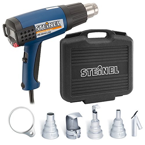 Steinel Hg 2310 Case Set - Electronic Heat Gun With Lcd Display, 1600 W Power Tool, Temperature And Airflow Continuously Variable, Hot Air Gun With Lockable Override Control, Ideal For Use On Electronics And Medical Manufacturing, Including Multiple Reflector Nozzles, Reducer Nozzles And Overhead Hanger, 34875 #TOP17