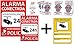 tualarmasincuotas.es Pack o Conjunto, para Interior y/o Exterior, de Carteles Disuasorios + Zona Videovigilada + 6 Pegatinas de Seguridad