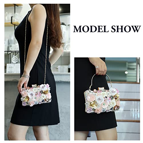 Bolso de mano floral elegante para mujer miniatura 6