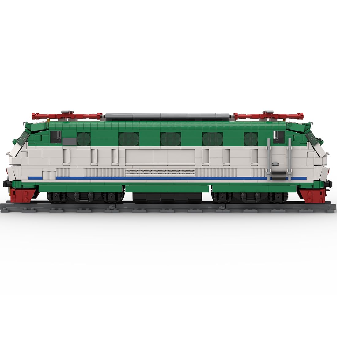 Set di mattoncini da costruzione del treno italiano, 1268+ Set locomotiva XMPR ferrovia, giocattolo da costruzione, modello treno set da costruzione, regali creativi per collezionisti