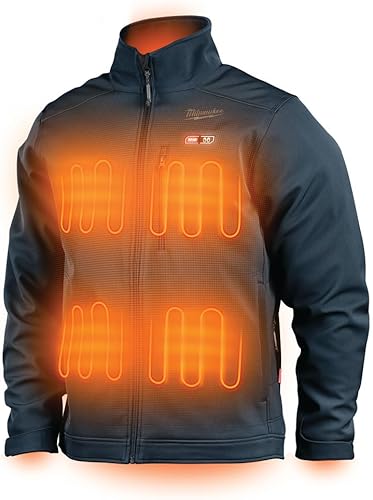 Milwaukee 204BL-21XL M12 TOUGHSHELL - Chaqueta térmica inalámbrica de iones de litio (3 Ah), XL, azul marino, Azul