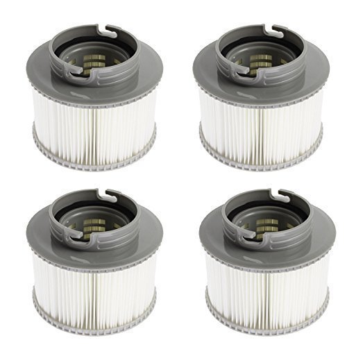 First4Spares Replacement Pleated Filter Cartridge Pack of 4 Push & Twist to Fit MSPA Hot Tubs