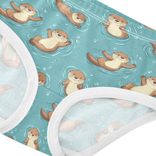 Girls Underwear Soft Cotton Otters Kids Panties in Sizes 2/3t, 4t, 5t, 6 and 84