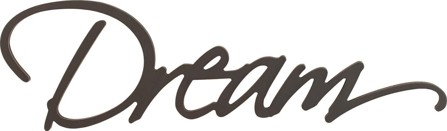 P. Graham Dunn Dream Script Black 8.75 x 30 Wood Cutout Wall Word