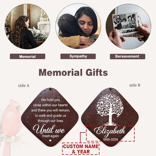 Image of ASTARIN Personalized Memorial Wind Chimes, Customized Wind Chime for Loss of Loved One /Mother /Father, Wind Chimes for Outside Garden Decoration, Sympathy Gifts for Women /Man