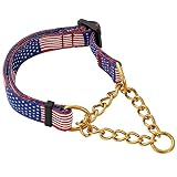Dog Collar Martingale Collars with Release Buckle Chain Training Pet Collars Dog Nylon Martingale Co