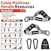 RENRANRING Gym Exercise Handles, Replacement Handle Attachments for Cable Machine Pulleys, Resistance Band and Strength Trainer, Pull Down Workout Accessories, Home Gym Add On Equipment